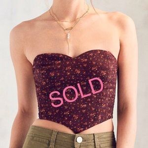 Kimchi Blue Courtney Smocked Corset Top